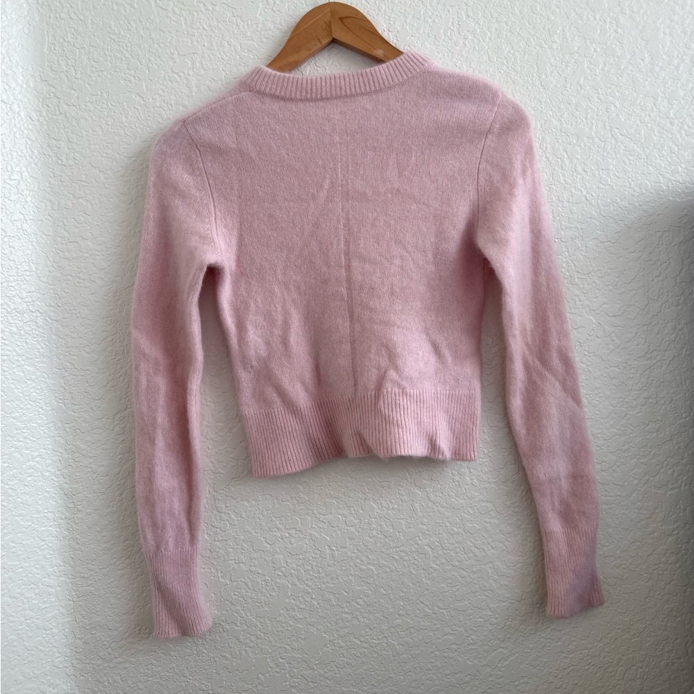 Aritzia Babaton 100% Cashmere Sweater Size Medium Pink - Picture 4 of 6